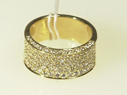 Smycken, RING, 18K guld med briljanter totalt ca 1,67 ct ca  J(CR/VS-SI stl 17 mm., i auktion: Klassiska – Lördag 24 april 2004