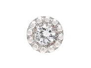 Smycken - ETT ÖRHÄNGE, 18K vitguld - View 1