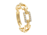 Smycken - RING, 18K vitguld med 12 briljantslipade diamanter ca TW-W/SI - View 1