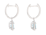 Smycken - ÖRHÄNGEN, 18K vitguld - View 2