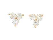 ÖRHÄNGEN, 18K guld, 6 briljantslipade diamanter ca 0,50 ctv, ca TW-TCr/VVS-VS, stift, vikt 2,1 g.