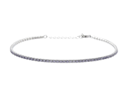 Smycken, TENNISARMBAND, sterlingsilver, i auktion: Allmänna – Tisdag 16 september