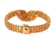 Smycken - ARMBAND, 18K guld/vitguld - View 2