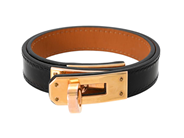 Smycken, ARMBAND, HERMÈS. Kelly Double Tour Bracelet, i auktion: Fashionabla – Torsdag 7 augusti