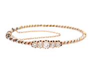 Smycken - ARMRING, platina/14K roséguld - View 1