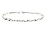 Smycken, TENNISARMBAND, 18K vitguld, i auktion: Klassiska – Lördag 30 augusti
