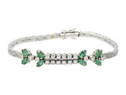 Smycken, ARMBAND, 18K vitguld, i auktion: Klassiska – Lördag 30 augusti
