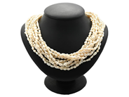 Smycken - PÄRLCOLLIER, flerradigt - View 2
