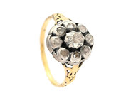 Smycken, RING, 18K guld/silver, i auktion: Klassiska – Lördag 30 augusti