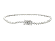 Smycken - TENNISARMBAND, 18K vitguld - View 2