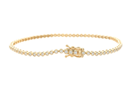 Smycken - TENNISARMBAND, 18K guld - View 2