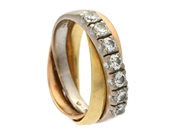 Smycken, RING, 18K trefärgat guld, i auktion: Klassiska – Lördag 27 september