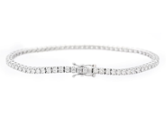Smycken - TENNISARMBAND, 18K vitguld - View 2