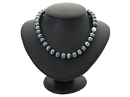 Smycken - PÄRLCOLLIER, odlade färgade sötvattenspärlor ca 10-11,2 mm - View 1