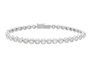 Smycken, TENNISARMBAND, 18K vitguld, i auktion: Klassiska – Lördag 27 september