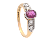 Smycken, RING, 18K guld/vitguld, i auktion: Lilla Smycken – Tisdag 7 oktober