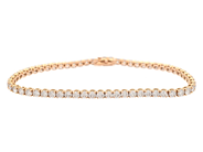 Smycken - TENNISARMBAND, 18K roséguld - View 1