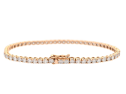 Smycken - TENNISARMBAND, 18K roséguld - View 2