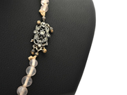 Smycken - COLLIER, kulor i rosenkvarts ca 5,1-13,1 mm - View 2