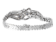 Smycken - ARMBAND, 18K vitguld - View 2
