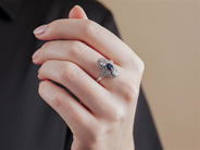 Smycken - RING, platina - View 6