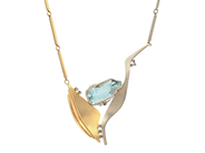 Smycken - COLLIER, 18K guld/vitguld - View 2