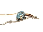 Smycken - COLLIER, 18K guld/vitguld - View 3