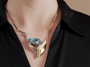 Smycken - COLLIER, 18K guld/vitguld - View 8