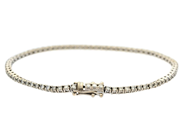 Smycken - TENNISARMBAND, 14K vitguld - View 2