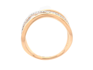 Smycken - RING, 18K guld med 25 briljantslipade diamanter 0,13 ctv - View 2