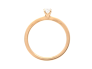 Smycken - ENSTENSRING, 18K guld med oval briljantslipad diamant 0,20 ct - View 2