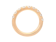 Smycken - ALLIANSRING, 18K guld med 9 briljantslipade diamanter 1,57 ctv - View 2