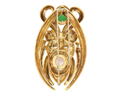 Smycken - BROSCH, asiatisk mask - View 2