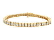 Smycken - TENNISARMBAND, 18K guld - View 1