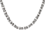 Smycken, HALSKEDJA, sterlingsilver, i auktion: Allmänna – Tisdag 28 oktober