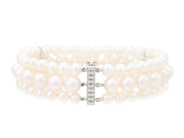 Smycken - PÄRLARMBAND, treradigt - View 2