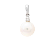 Smycken - PÄRLHÄNGE, 18K vitguld - View 1