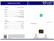 Ädelstenar - SMARAGD, asscherslipad - View 4