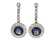 Smycken, ÖRHÄNGEN, platina, i auktion: Smyckekvaliten – Lördag 29 november