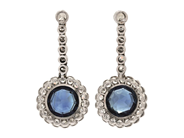 Smycken - ÖRHÄNGEN, platina - View 2