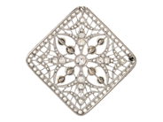 Smycken - BROSCH/HÄNGE, platina - View 2