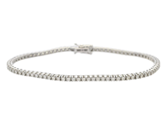 Smycken - TENNISARMBAND, 18K vitguld - View 1