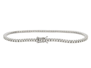Smycken - TENNISARMBAND, 18K vitguld - View 2
