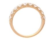 Smycken - ALLIANSRING, 18K guld med 10 briljantslipade diamanter 0,99 ctv - View 2