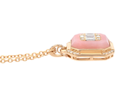 Smycken - HÄNGE MED KEDJA, 18K guld med rosa opal 2,23 ct - View 2