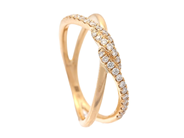 Smycken - RING, 18K guld med 31 briljantslipade diamanter 0,24 ctv - View 1