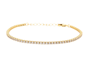 Smycken, TENNISARMBAND, förgyllt sterlingsilver, i auktion: Allmänna – Tisdag 11 november