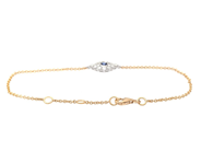 Smycken - ARMBAND, 18K guld/vitguld - View 2