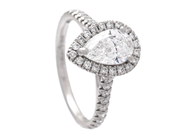 Smycken - RING, platina - View 1