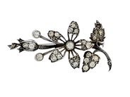 Smycken - BROSCH, silver - View 1